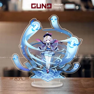 Mô hình Standee Genshin Impact nhân vật Qiqi Mica Acrylic Anime 15cm trang trí trưng bày decor bàn học bàn làm việc