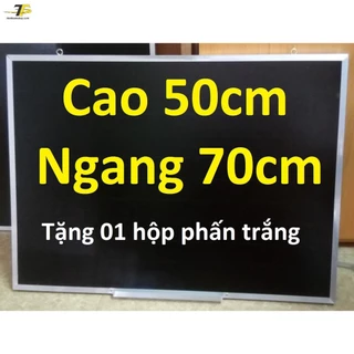 Bảng đen 50x70 viết phấn viền nhôm - có kẻ sọc ngang 5cm