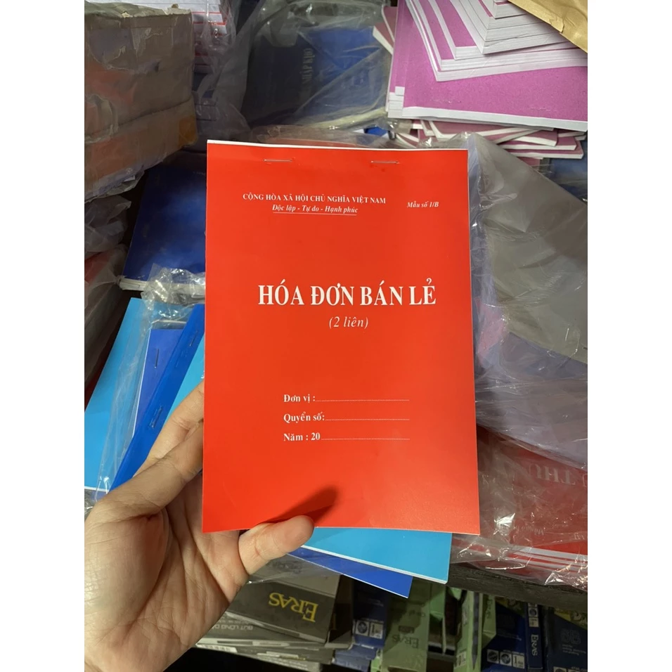 Hoá đơn bán lẻ, Phiếu bán hàng dày 45trang A5/A4 (1liên-2liên-3liên)