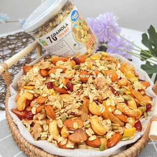 GRANOLA 70% HẠT 30% YẾN MẠCH NƯỚNG MẬT ONG (NGŨ CỐC ĂN KIÊNG,NGŨ CỐC ĂN SÁNG)