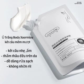 Mặt Nạ Ủ Trắng Body Niacinamide HUNMUI (300ml) - Cho Làn Da Cơ Thể Trắng Bật Tone, Mềm Mịn, An Toàn, Không Kích