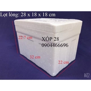 Thùng xốp HS3 9 lít [ khoảng 3 kg ] đựng đá hải sản hoa quả đồ đạc trồng cây nuôi cá [Hộp xốp đa năng]