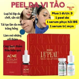[Che SP] Peel Da Vi Tảo Retinol Le'peau 10ml 3-7 ngày Giúp loại bỏ tế bào chết trên da, làm mờ thâm
