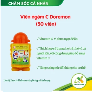 Viên ngậm Vitamin C Doremon, tăng cường sức đề kháng cho cơ thể (50 viên)