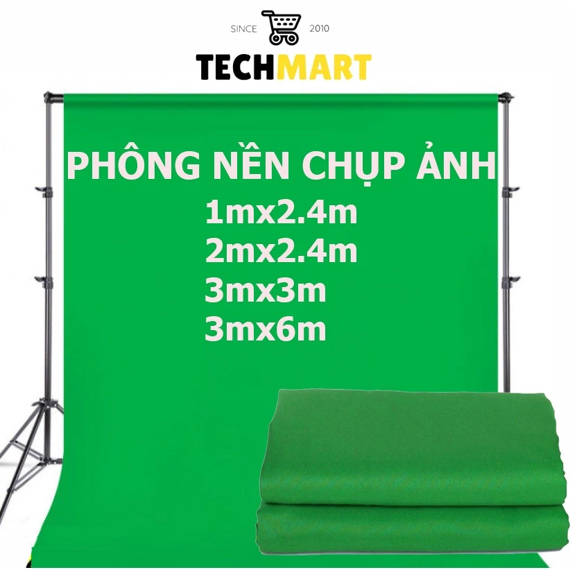 Phông Nền Background Vải Xanh lá cây Studio chụp ảnh quay video xóa phông chuyên nghiệp