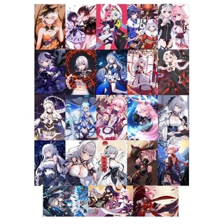 Ảnh thẻ card in hình Honkai impact 3 ép lụa/ hộp lomo card 30 tấm khác nhau