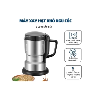 [ Hoả Tốc HCM ] Máy Xay Hạt Khô Ngũ Cốc, Gia Vị Lưỡi Dao 6 Cánh Nghiền Mịn Các Loại Hạt Tiện Dụng Trong Gia Đình