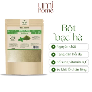 Bột đắp mặt nạ Bạc Hà nguyên chất UMIHOME 40g làm sạch mụn trứng cá và bã nhờn hiệu quả