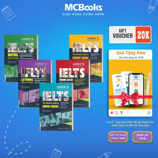 Sách - Combo Ielts Mike - Tài Liệu Tiếng Anh Học Thuật 4 Kỹ Năng Nghe Nói Đọc Viết - học kèm app Mcbooks
