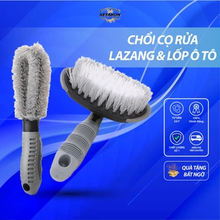 [Combo] Chổi cọ rửa vành lốp ô tô, chổi vệ sinh lốp xe lazang mâm vánh bánh xe tay cầm chắc chắn dùng cho ô tô xe máy.