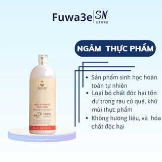 Nước ngâm rửa thực phẩm khử mùi chất bẩn an toàn nguyên liệu thiên nhiên Fuwa3e