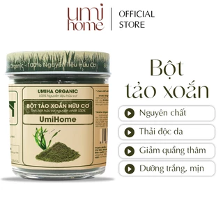 Bột Tảo Xoắn nguyên chất UMIHOME 135g đắp mặt nạ và uống loại bỏ mụn thâm, chống lão hóa da hiệu quả