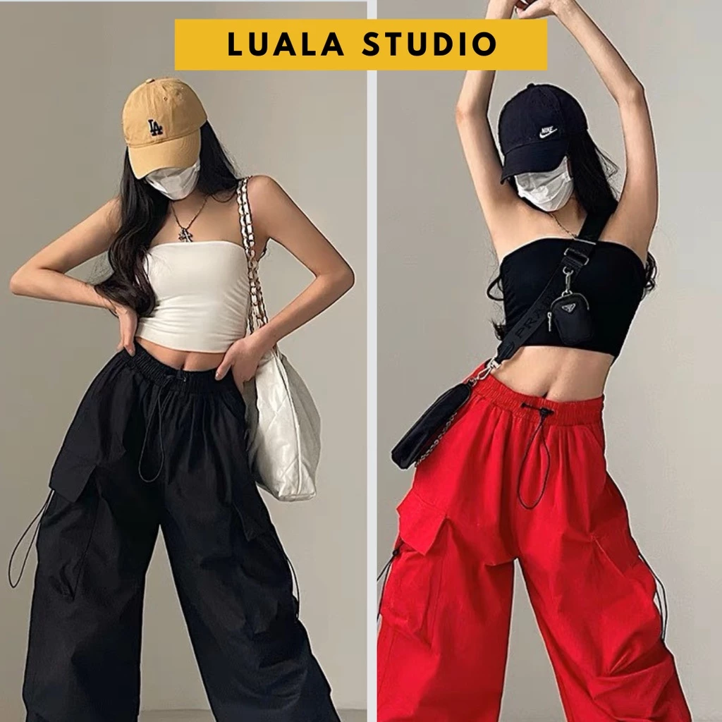 Áo ống croptop có mút Luala, kiểu ôm sexy form ngắn, chất thun dày dặn 2 lớp, quây ngang màu trơn mặc trong vest/sơmi