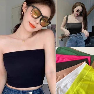 Áo Ống Croptop Chất Vải Dày Dặn,Áo Kiểu Bigsize Thun Borip Co Giãn A50