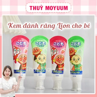 Kem Đánh Răng nuốt được Lion cho bé Nhật Bản