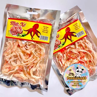 Mực hấp nước dừa xé sợi (gói 100g kèm tương ớt)