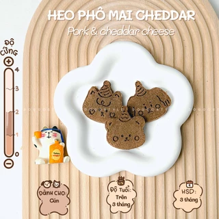 Treat Bánh Thưởng Cho Chó Thịt Heo Và Phô Mai Sấy Khô DOGGO Homemade Không Chất Bảo Quản 25G Thức Ăn Cho Chó Thú Cưng