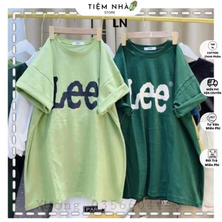 [ Rẻ Vô Địch ] Áo Thun Phông Cotton 3158 Nam Nữ Form Rộng Unisex Chất Cotton Khô In Chữ Lee