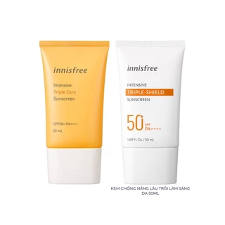 (MINI SIZE/FULL)Kem Chống Nắng Chống Trôi, Điều Chỉnh Tông Da Innisfree Intensive Triple-Shield Sunscreen SPF 50+/PA++++