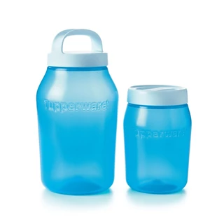 BỘ HỘP BẢO QUẢN THỰC PHẨM UNIVERSAL JAR 2 HỘP 1.5L VÀ 3L TUPPERWARE CHÍNH HÃNG