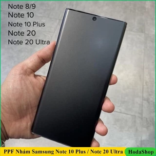 Dán PPF nhám chống vân tay cho Samsung mặt trước , mặt sau Note 8/Note9/Note 10/Note 10 plus / S10 / S10 Plus