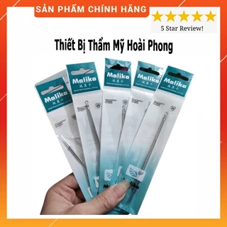 (Sale) Que Nặn Mụn Xịn, Malika 2 Đầu Nhọn Và Tròn Cây Lấy Mụn 2 Chính Hãng,