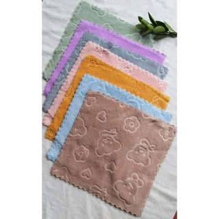 Combo 5 Khăn Lau Đa Năng Hình Gấu 30x30cm