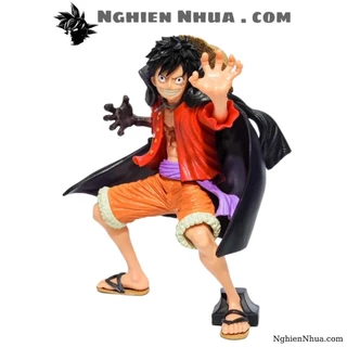 Mô hình One Piece Luffy dáng đứng chiến đấu cực ngầu. Cao 18cm, nặng 300gram . Figure anime One Piece mô hình giá xưởng