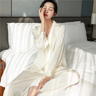 Bộ Đồ Ngủ Pijama Lụa DEAR MYDARLING Cúc Bọc Cao Cấp - M55