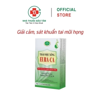 Thảo mộc xông  Eura-Ca giúp xông giải cảm, sát khuẩn tai mũi họng, ngừa vi khuẩn virus - 20 viên