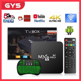 Android TV Box MXQ PRO 4K bản 16G+256GB Tiếng Việt Wifi 5G, Android 10.0 Đã cài sãn kênh YouTube, Chorme...vv