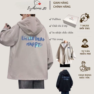 Áo khoác gió dù nam nữ unisex form rộng Lyihome 2 lớp dày dặn form chuẩn hàng loại 1