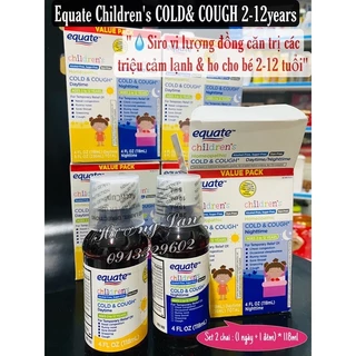 set 2 Siro Equate Childrens Cold & Mucus