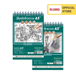 Sổ vẽ Sketchbook cao cấp KLONG A5+ 50 tờ 150GSM; MS: 771