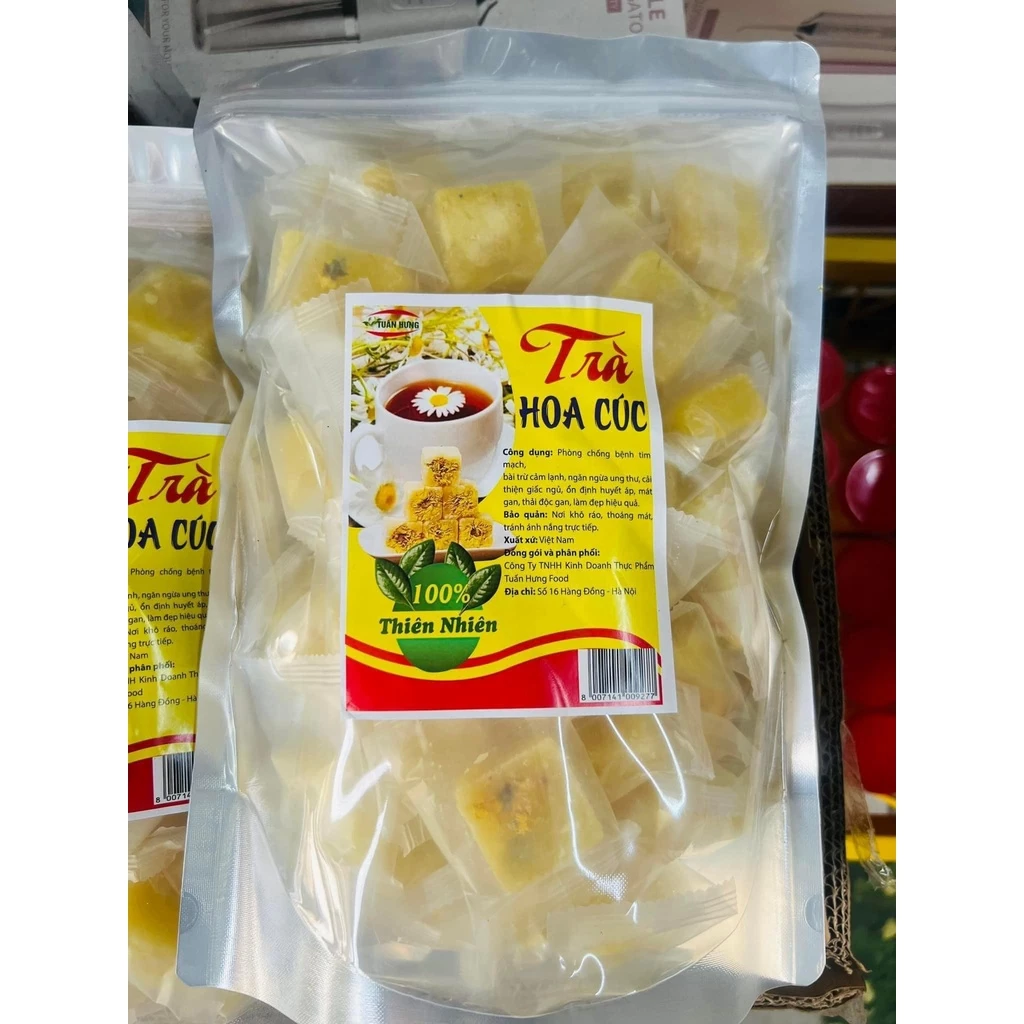 Trà hoa cúc đường phèn mật ong túi 500gr