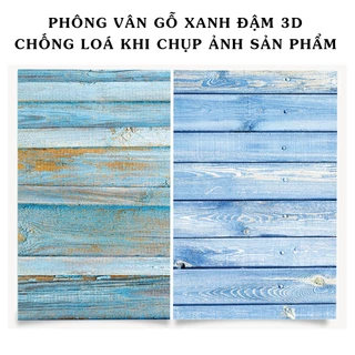 Phông gỗ xanh 2 mặt - phông nền 3D chụp ảnh sản phẩm size 57x87cm