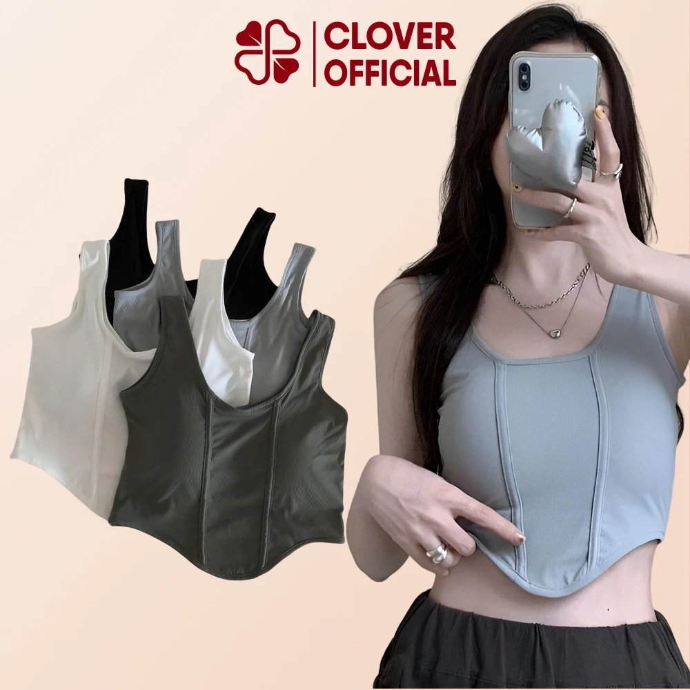 Áo Bra Su Đệm Mút Mỏng Croptop Gợi Cảm Không Gọng - 236