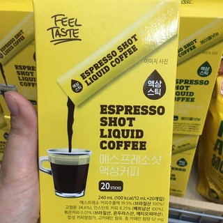 Cà Phê Espresso Feel Taste Dạng Lỏng (Hộp 20 gói x 12ml)