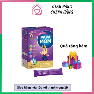 Sữa non PAPA And MOM Pedia hộp 20 gói x 16gr dành cho trẻ từ 1-10 tuổi - Hỗ trợ hệ miễn dịch, tăng cân cho bé