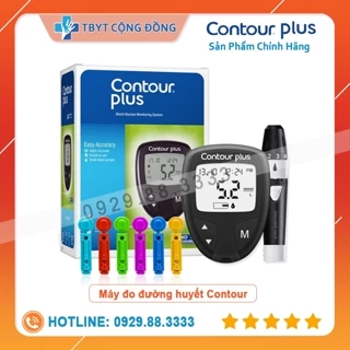 Máy đo đường huyết Contour Plus + Hộp 50 que