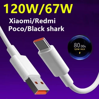 Cáp sạc Xiaomi 120W Cáp dữ liệu Redmi Note11 Pro/Poco F4 GT/11T Pro Cáp sạc nhanh Xiaomi 6A TypeC Hỗ trợ 67W 55W 33W