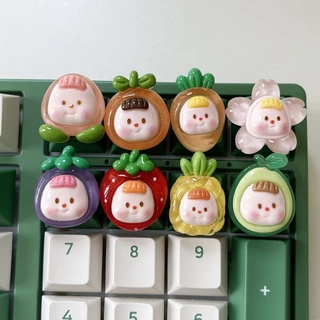 Nút Bàn Phím Cơ Lẻ Hoa Qủa Siêu Dễ Thương Keycap Quà Tặng