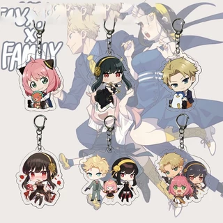 Móc Treo Anime 2 Mặt - Móc Chìa Khóa Anime Hình Spy x Family Bằng Mica Acrylic