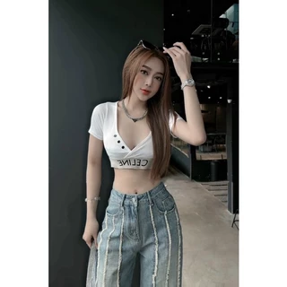 ÁO THUN CỘC TĂM CELI CỔ TIM SEXY MS11920