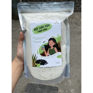 1Kg TÚI ZIP BỘT ĐẬU ĐEN XANH LÒNG HANDMADE 1Kg (Lựa đậu-Rửa-Rang-Xay)