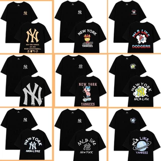 Áo Thun MLB Unisex Form Rộng, Áo Phông Tay Lỡ Nam Nữ Chất Liệu Cotton Nhiều Loại Ảnh Thật Có Sẵn Chinstoreunisex