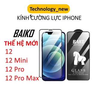 Cường lực iPhone Kingkong Baiko 12 pro max, 12pro, 12 mini, ip full màn hình siêu mượt siêu cứng