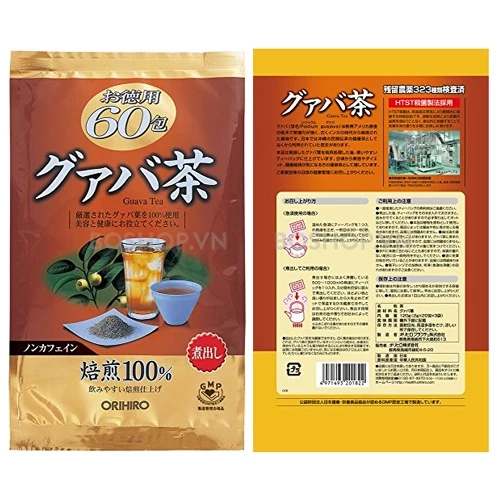 (Date 04/2028) Trà Lá Ổi ORIHIRO Nội Địa Nhật Gói 60 Túi