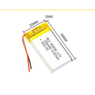 Pin Sạc 3.7V 250mah 502030 Dùng Cho Tai Nghe Loa Mp3 MP4 MP5 GPS PSP Bluetooth