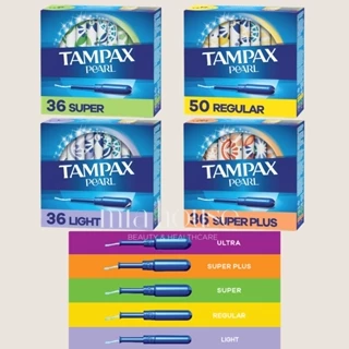 Băng Vệ Sinh Tampon Không Mùi Tampax Pearl Leakguard Protection Size L R S S+ U